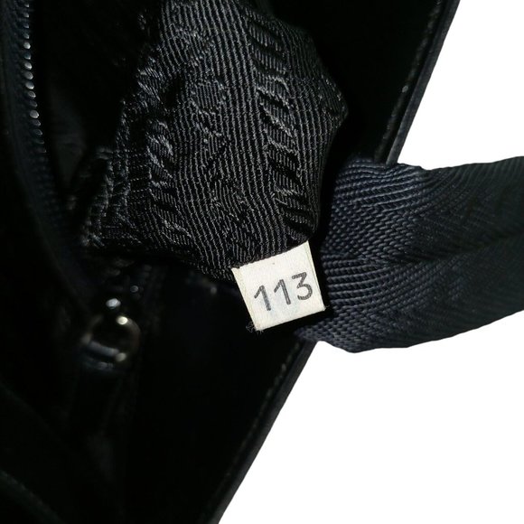 00125144# Prada Shoulder Bag Black Canvas - Picture 8 of 10